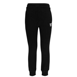 11 Degrees Mens Cotton Skinny Joggers / Black